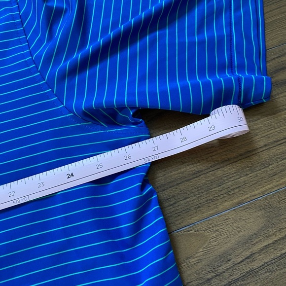 Peter Millar Summer Comfort Navy Striped Polo Shirt xxl - Picture 10 of 12